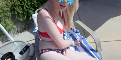 Hot Teen Gives Her Stepdad A Blowjob