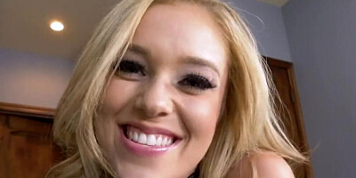 Hot Blonde  stepdaughter Sucking her Daddy's Cock
