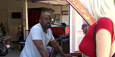 OutOfTheFamily Black Stepdad Blown in Driveway