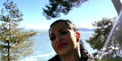 43 years old Hot brunette tattooed milf Alicia Dark hard fucked