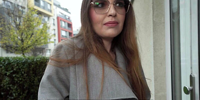 Public Agent hot babysitter fucks a complete stranger with a huge cock in her apartment