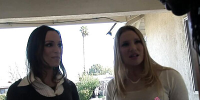 Amber Rayne and Aurora Snow's natural tits sex by 2 Girls Please