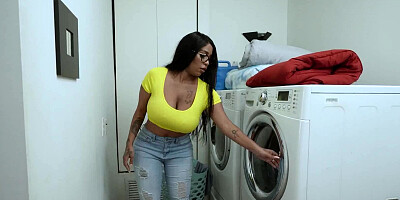 My Black Stepmom Squeeze Her Juicy Tits - Diego Perez