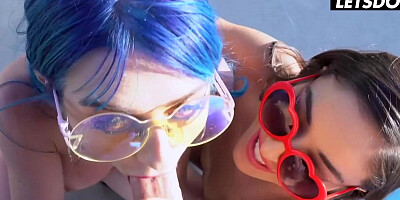 Emily Willis & Jewelz Blu Scam Business Partner Into Hardcore Fuck - SCAM ANGELS