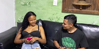 My stepbrother really wants to fuck so he asks me to get his milk