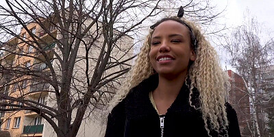 After she was picked up from the streets, an ebony lady was lured into interracial sex