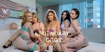 Legendary X: Arabelle Raphael with Lena Paul orgy