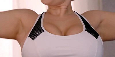 Two big-titted lesbians are scissoring their tight and wet snatches