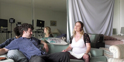 Stepsister helps stepbrother with his virginity problem