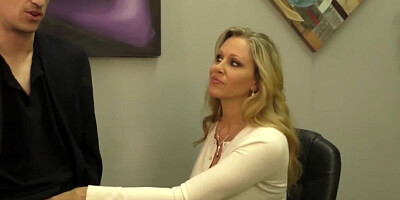 Busty Blonde Milf Julia Ann Milks Cum From Rock Hard Dick!