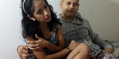 MY STEPSISTER WAS AFRAID OF THE MOVIE AND I ENDED UP FUCKING HER UNTIL I CAME INSIDE