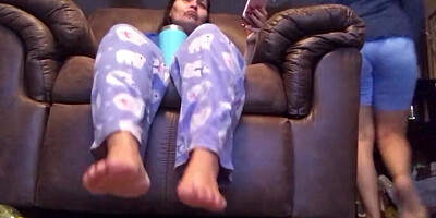 Latina Licks her StepMom's Feet