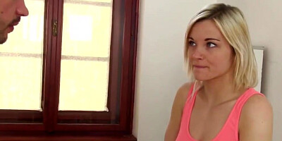 Cute blonde gal and her randy stepbrother ended up entangled in sexual intercourse