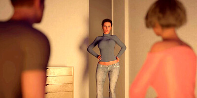 Gameplay of an adult game with some lovely babes in action