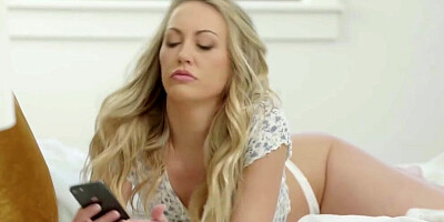 Depraved blonde Adira Allure is oiled-up and fucked by a black man