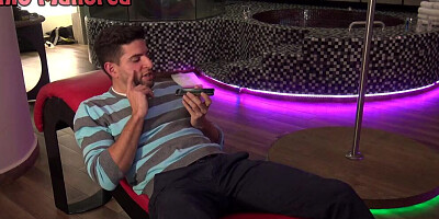 Marvelous stripper seduces a guy and rides his cock after lap dance