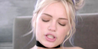 Two angelic blonde dolls are taking turns on the gentleman's dick