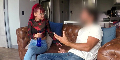 Super Tight Latina Redhead Stretched By HUGE COCK Gringo Tourist