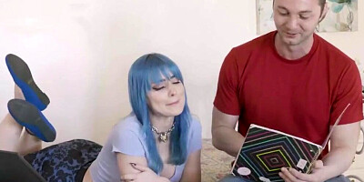 Family Strokes - Naughty Step Siblings Pause From Studying For Some Sneaky And Passionate Pounding