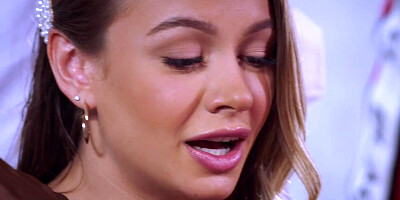 Two endowed black studs are sharing the petite blonde vixen in a 3some