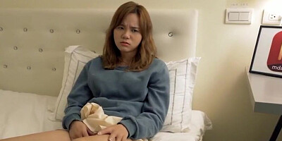 Two horny Chinese girls are sharing their male friend in an FFM threesome