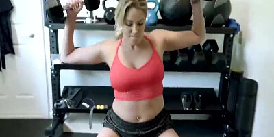 Cory Chase and her blonde girlfriend are having a POV-style threesome