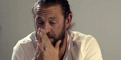 Teen blonde girl has a big crush on her handsome bearded stepdaddy