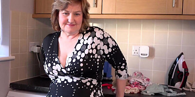 Aunt Judy's XXX - Your Curvy Mature Housewife Mrs. Kugar Sucks Your Cock in the Laundry Room (POV)
