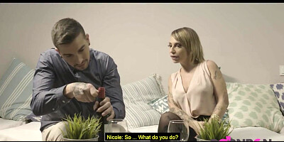 4K A MILF with Big Tits Pays Young Guy to Fuck her Ass ENGLISH SUB