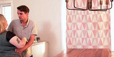 Chubby mature gets bonked in 3some by her horny stepsons