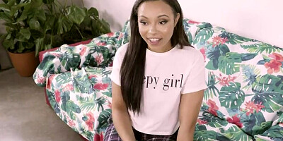 Nervous stepsister has a huge curvy ass