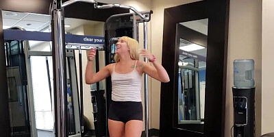 Charming blonde sucks a hard pecker and gets brutally fucked