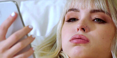 Lilly Bell swallows that massive black cock and gets fucked hard