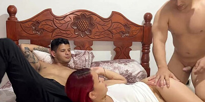 He interrupts in the Room to Fuck his Slut Next to her Cuckold Husband - Permission to Fuck your Beautiful Wife