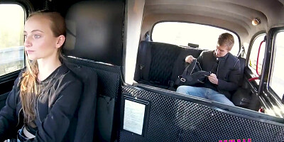 Female Fake Taxi Fuck me in my fishnet stockings