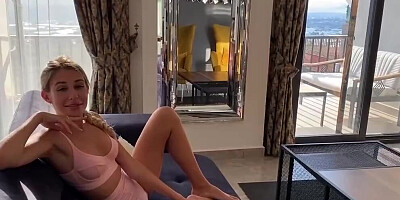 Christmas threesome gift for blonde pornstar Tory Sweety