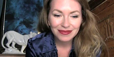 Superb blonde MILF Mistress T talks dirty while simulating virtual sex