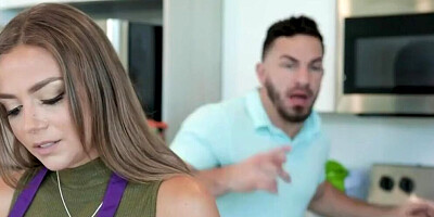 Naughty girl Havana Bleu is spanked and fucked in the bedroom