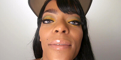 Bubble butt ebony Eve Madison is spanked while being fucked doggystyle