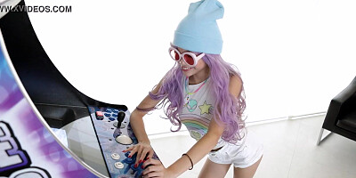 LittleAsians - Asian Arcade Gamer Teen Takes A Huge Cock