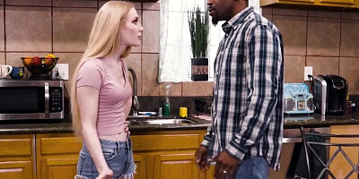 OutOfTheFamily Cute 18yo wants to Play with her Stepdad's Huge Dick while her Mom is Working