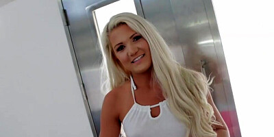 Ashlee Mae sucks a big hard cock and gets fucked in POV video