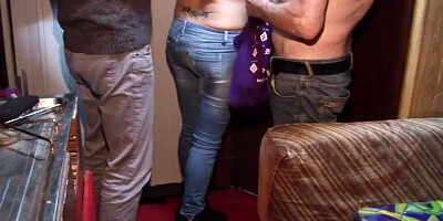 Masked MILF is craving for some pecker after the party