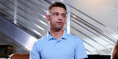 Busty Babe Armani Black Fixes Sons Friends Cock With Her Mouth And Pussy