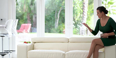 Two classy girls sharing a hard cock in this sex video