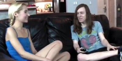 skinny guy with massive cock fucks his innocent roommate