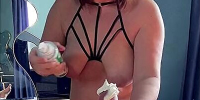 Amateur MILF Anal Orgasm. Whip Cream Blowjob. RIMMING ASSHOLE. STANDING ANAL