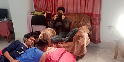 facial for sweet step-sister threesome sex Bengali A girl two boys