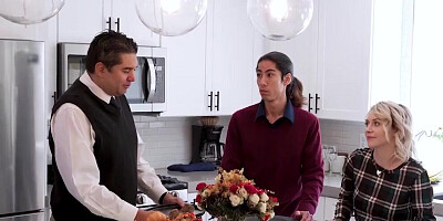 Stepdad Teaches His Stepdaughter And Son How To Be Thankful