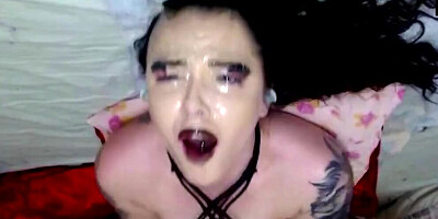 EXTREME SLOPPY SPIT DEEPTHROAT STEPDAUGHTER SLUT FOR STEPDAD